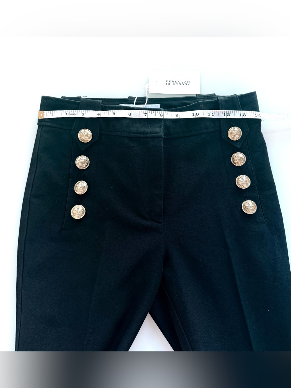 Derek Lam 10 Crosby Robertson Flare Trousers Women’s Size 4 Black NWT - Picture 11 of 11